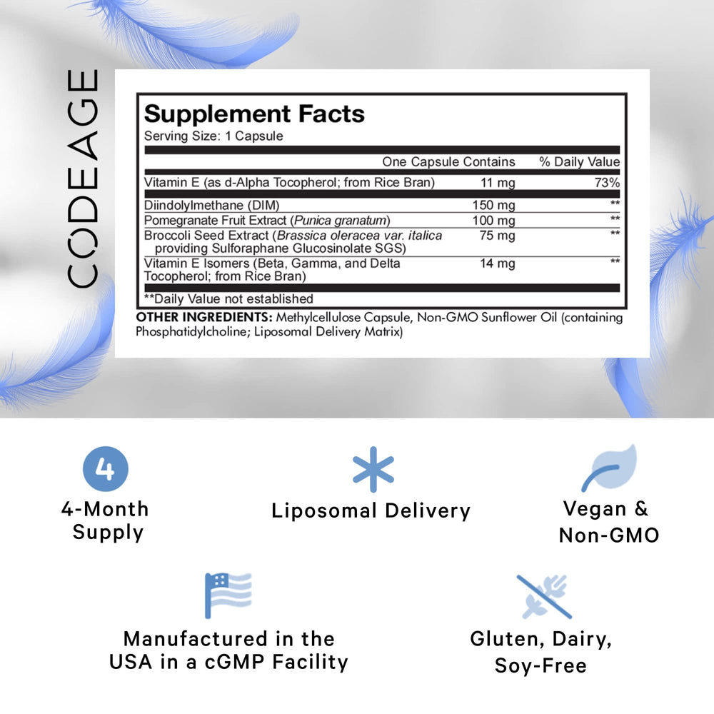 Close-up of capsules showing uniform color, emphasizing liposomal delivery for purity and easy daily use.