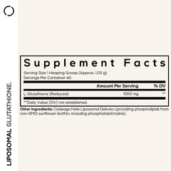 Codeage Liposomal Glutathione Powder scoop-dispense demonstrates easy daily serving.