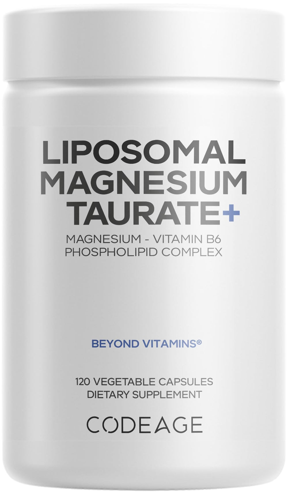 Codeage Liposomal Magnesium Taurate bottle for daily wellness and convenience
