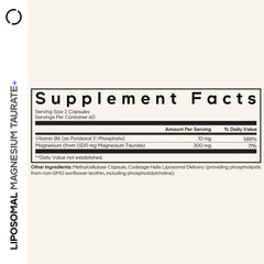Codeage Liposomal Magnesium Taurate capsules close-up for easy daily use