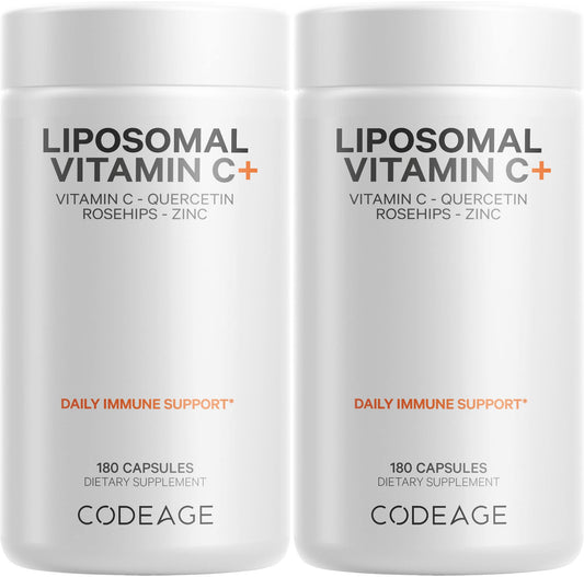 Codeage Liposomal Vitamin C 1500mg bottle with high-dose formula for daily wellness.