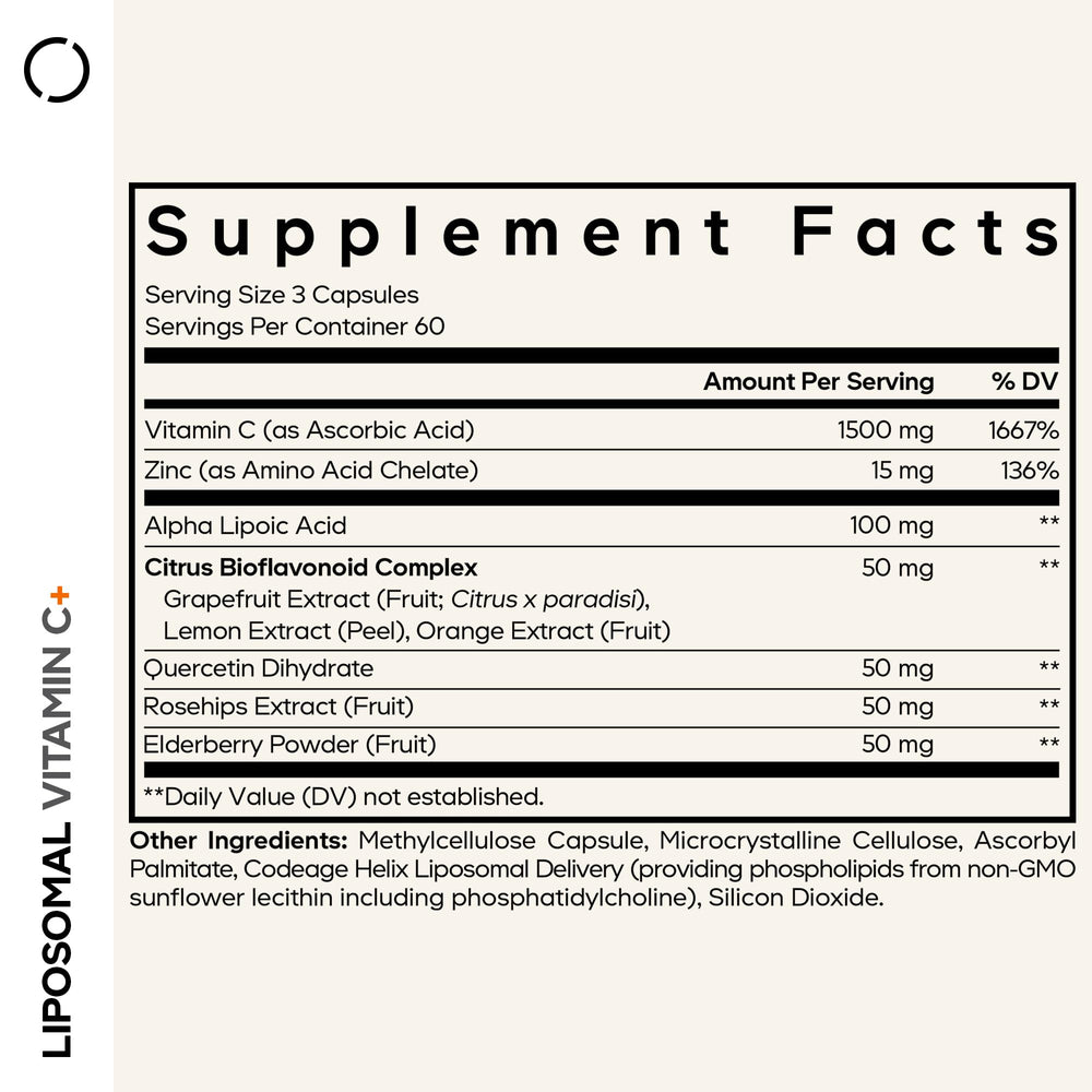 Close-up of Codeage capsules showing liposomal coating for absorption