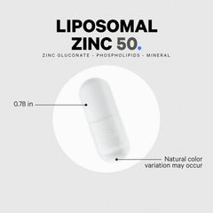Codeage Liposomal Zinc delivery matrix illustration emphasizes liposomal absorption.