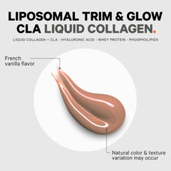 Codeage Liquid Collagen Vanilla label closeup highlights CLA and HA.