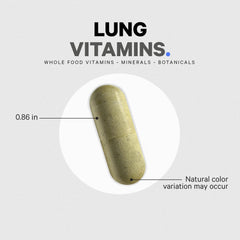 Codeage Lungs non-GMO dairy-free label emphasizing clean nutrition.