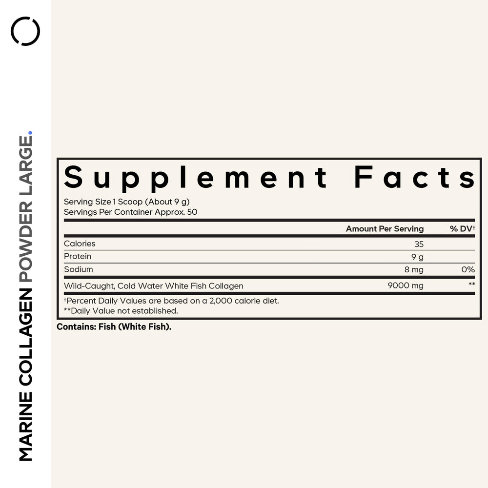 Codeage Marine Collagen Powder scoop highlights convenient daily servings