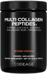 Codeage Multi Collagen Black Edition bottle on shelf for convenient daily routine.