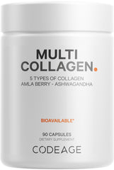 Codeage Multi Collagen capsules label close-up for daily routine