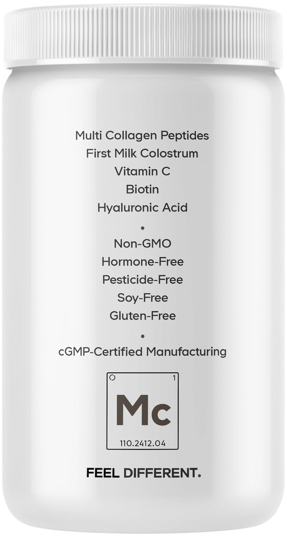Codeage Multi Collagen Colostrum Platinum monthly supply label emphasizes value and consistency.