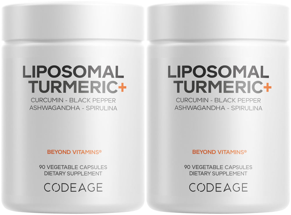 Codeage Organic Turmeric supplement bottle with vegan capsules for daily wellness