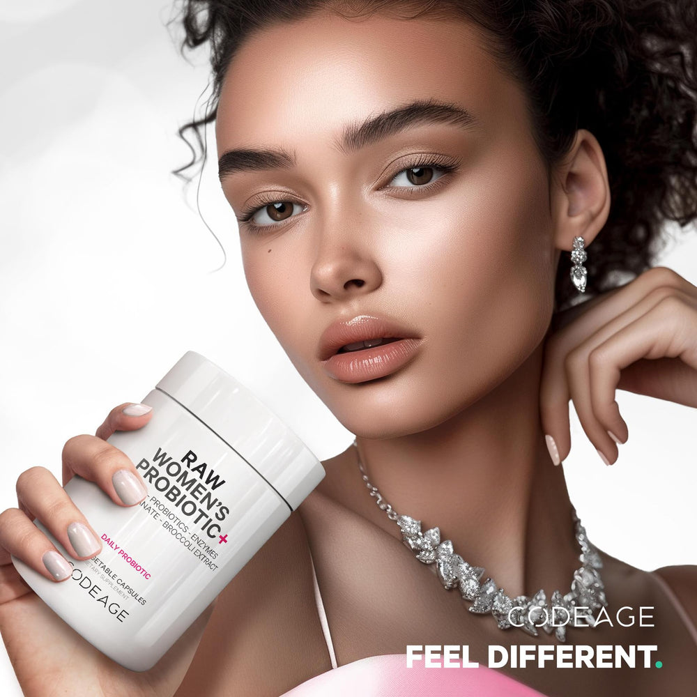 Codeage Raw Women's Probiotic manufactured in the USA with non-GMO.