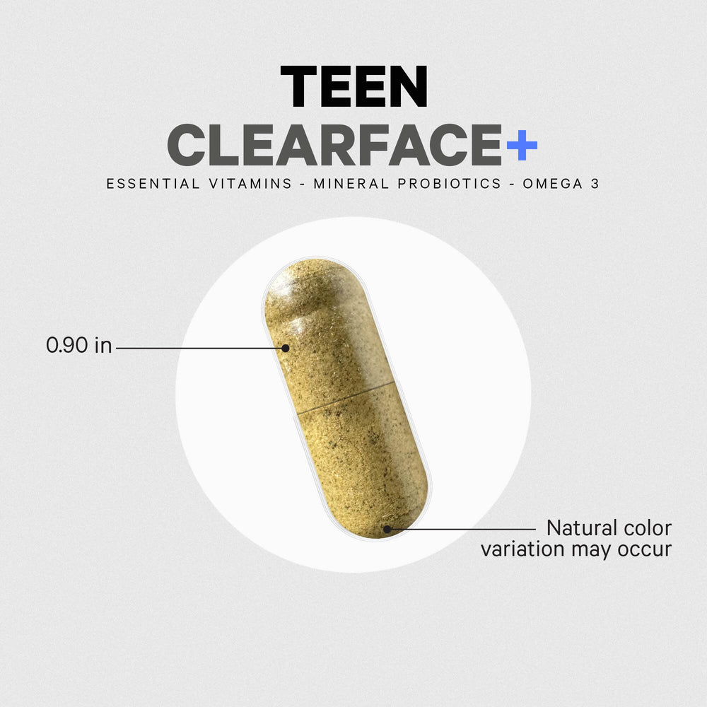 Codeage Teen Clearface USA-made label; emphasizes quality and purity