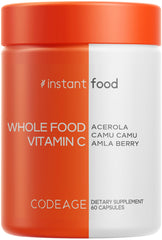 Codeage Whole Food Vitamin C capsules with acerola cherry for daily immune support
