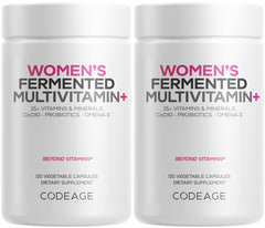Codeage Women’s Daily Multivitamin bottle front supports daily wellness with a complete nutrient profile