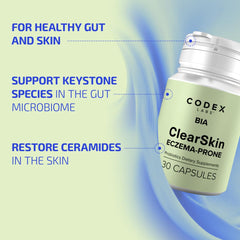 Codex Beauty BIA Probiotic packaging highlights a clean, allergen-free formula