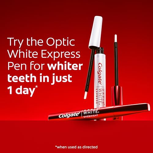 Click-top cap on Colgate Optic White pen to dispense gel easily