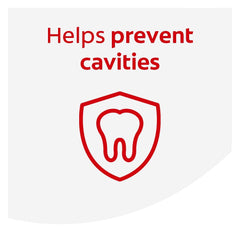 Colgate Phos-Flur mint label communicates use and benefits.