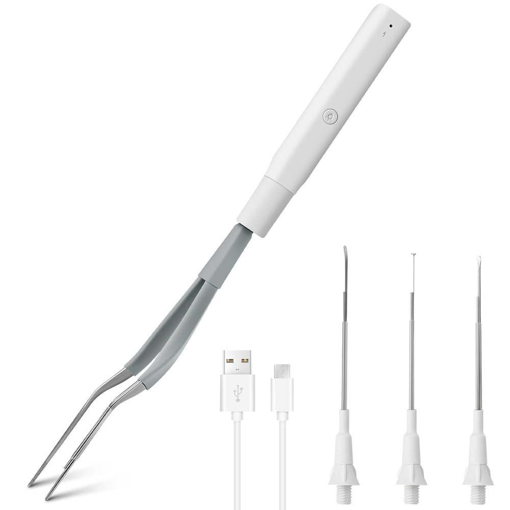 COLICOLY earwax kit with fiber-optic light guide for deep canal visibility
