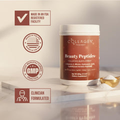 Collagen Project powder blends smoothly in hot tea for a gentle boost.