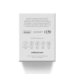 Collanol 3D collagen undenatured label close-up.