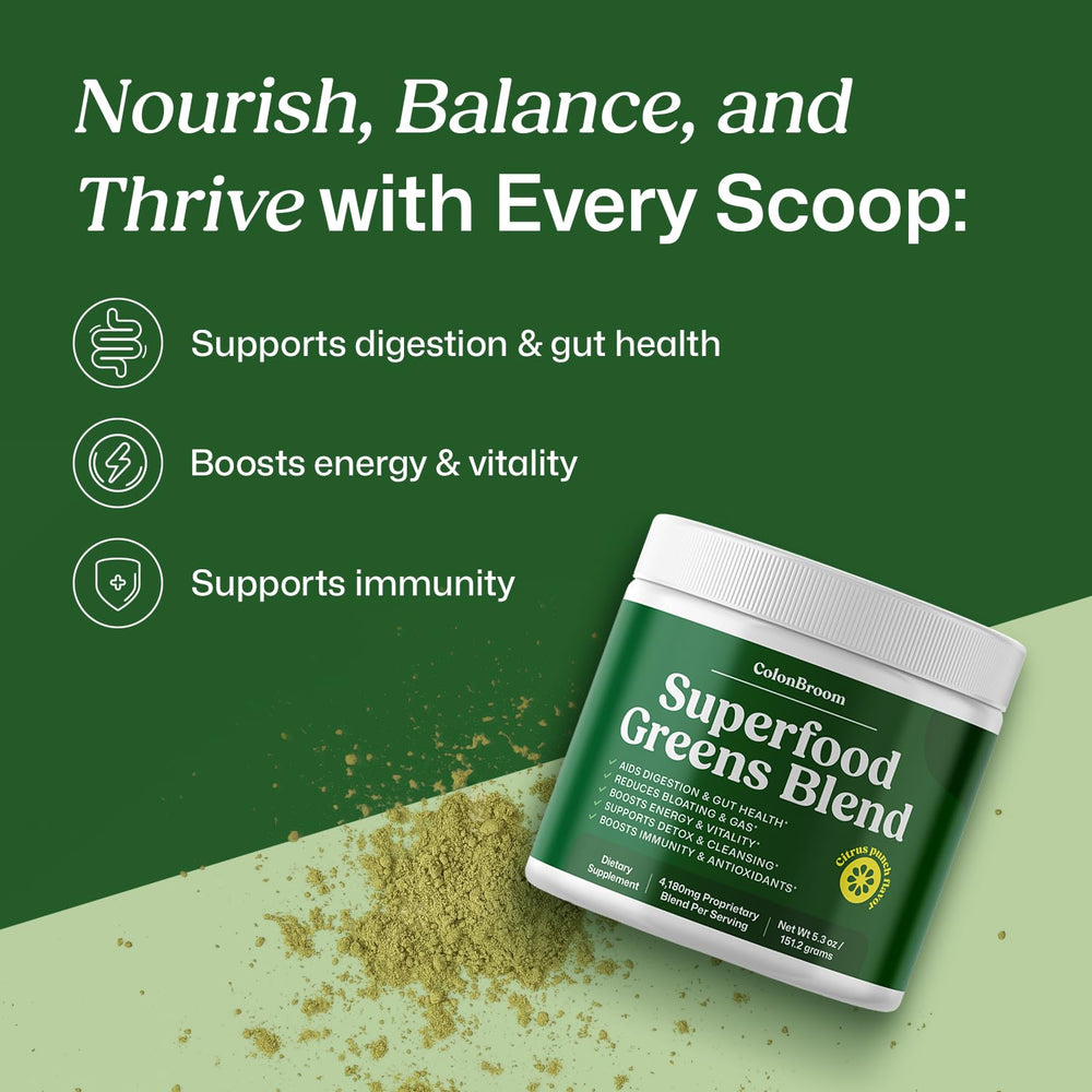 ColonBroom coconut water electrolyte blend dissolving in water for hydration
