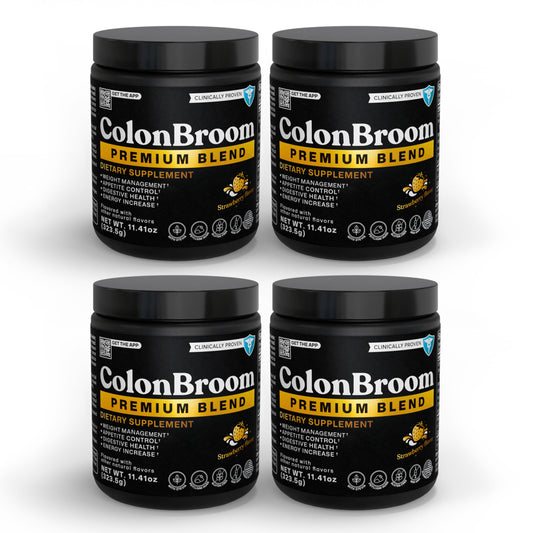 ColonBroom premium weight-management strawberry bottle supports daily gut-friendly routines