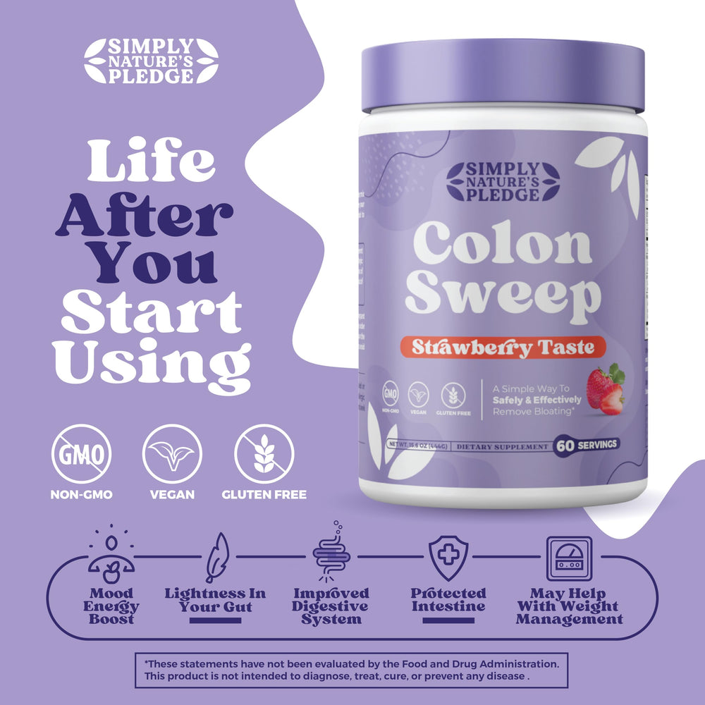ColonSweep berry shake ready-to-drink presentation for daily use.