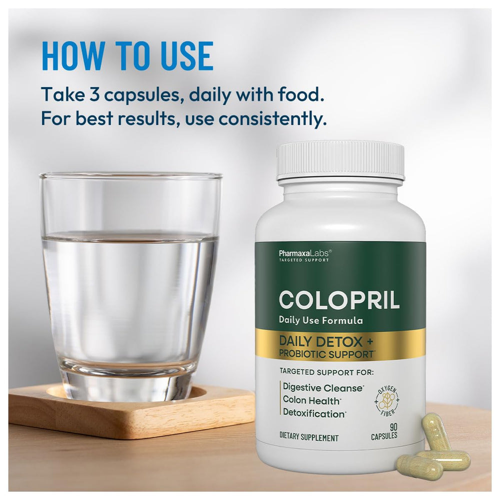 Colopril-digestive-health-graphic outlines prebiotics and probiotics working together.