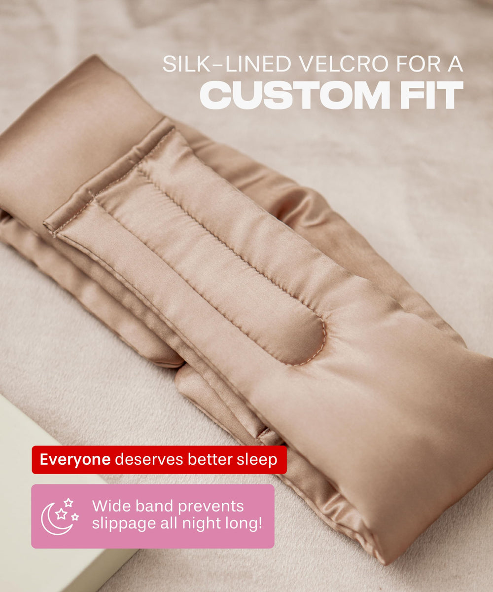 Colorado Home Co eye mask with nose cut-out for comfortable, light-blocking wear.