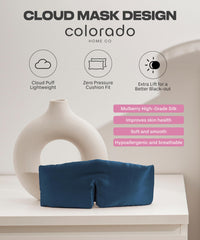 Colorado Home Co Sundaysilks Side-sleeper fit with nose cutout stays in place.