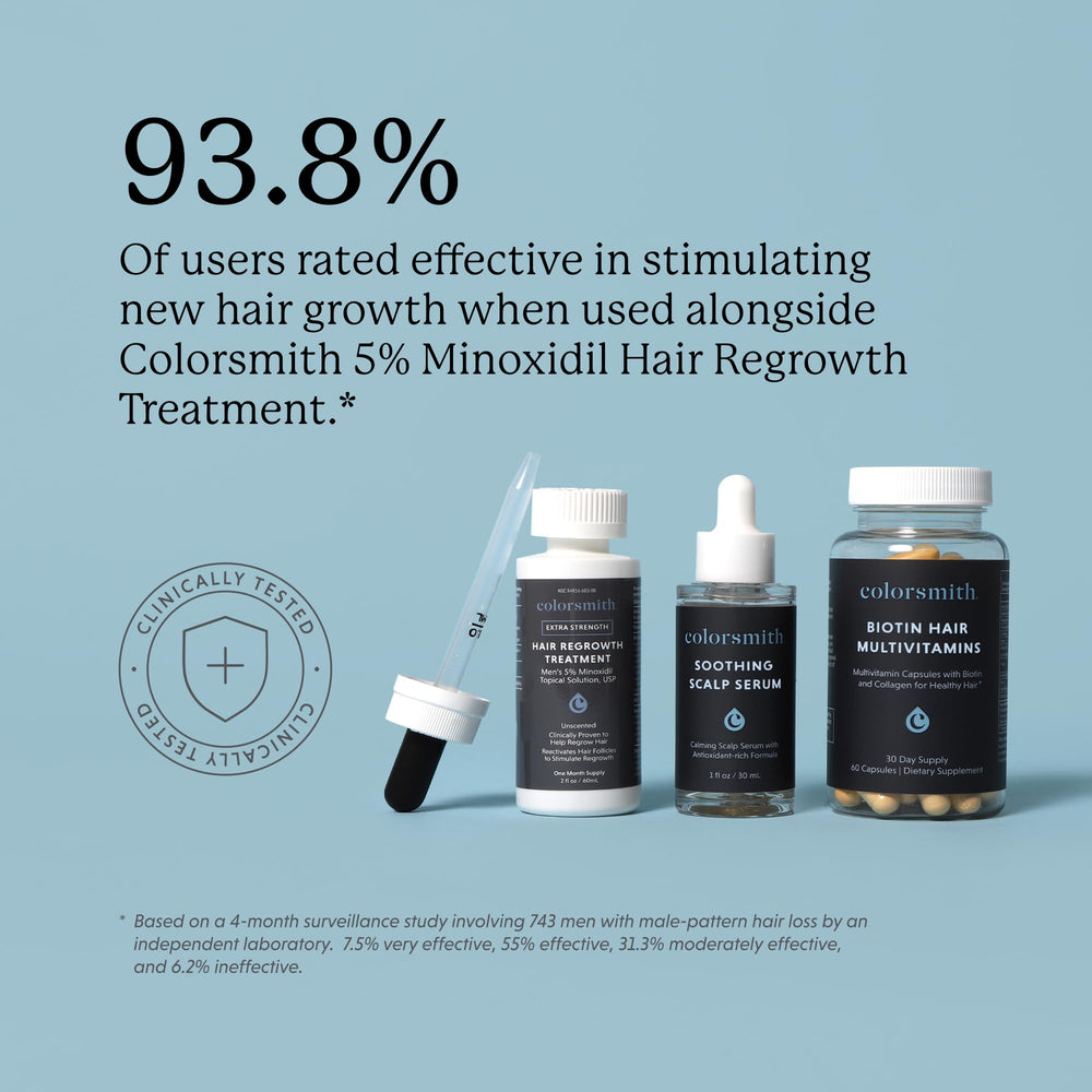 colorsmith Biotin Hair Gummies ingredients label highlighting vitamins like Biotin C and E