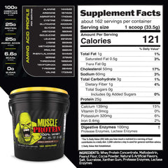 COLOSSAL LABS label highlights gluten-free protein and clean nutrition for athletes.