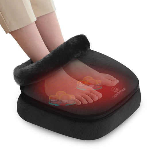 COMFIER 2-in-1 shiatsu foot massager with 3D rollers for deep relief after a long day.