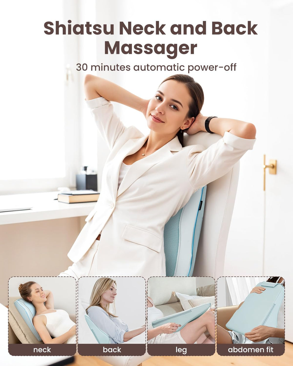 Compact design fits easily in home, office, or travel spaces with COMFIER.