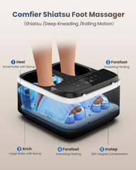 COMFIER foot massager remote control for easy operation from the couch.