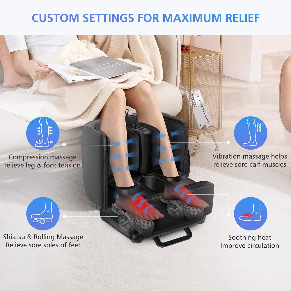 COMFIER foot massager with shiatsu-kneading focuses on tired soles.