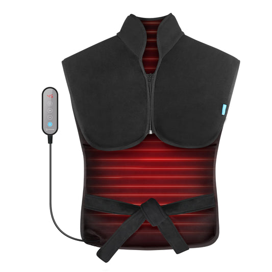 COMFIER back wrap heating pad provides soothing warmth for back relief