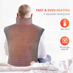 COMFIER heating pad with fast heat and three levels for customizable comfort