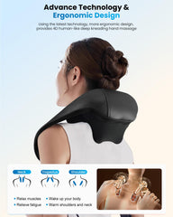 COMFIER neck massager in midnight black finish stays durable.