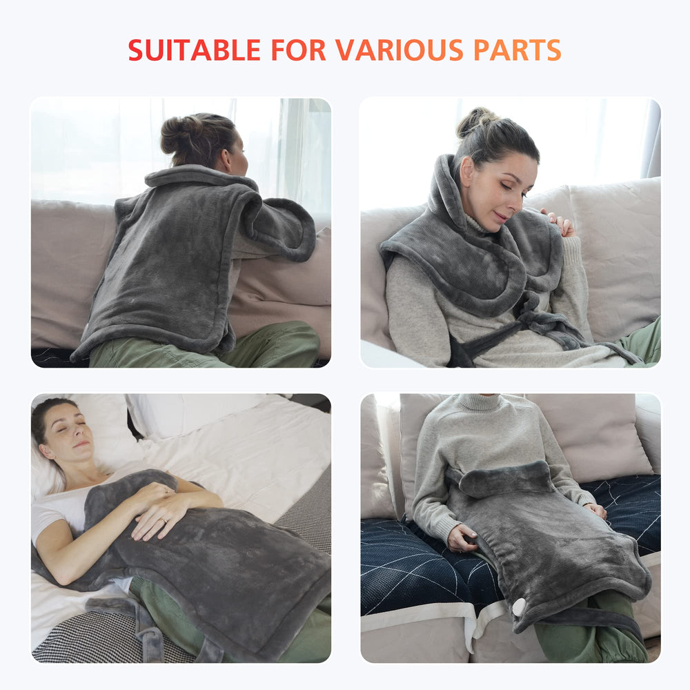 COMFIER heating pad is washable and portable for home or office