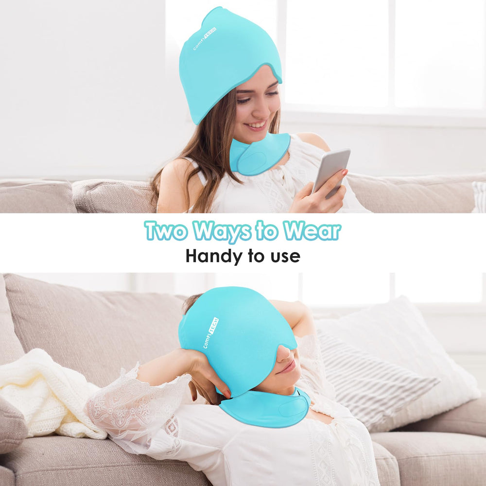 ComfiTECH neck wrap elastic strap keeps it securely in place.
