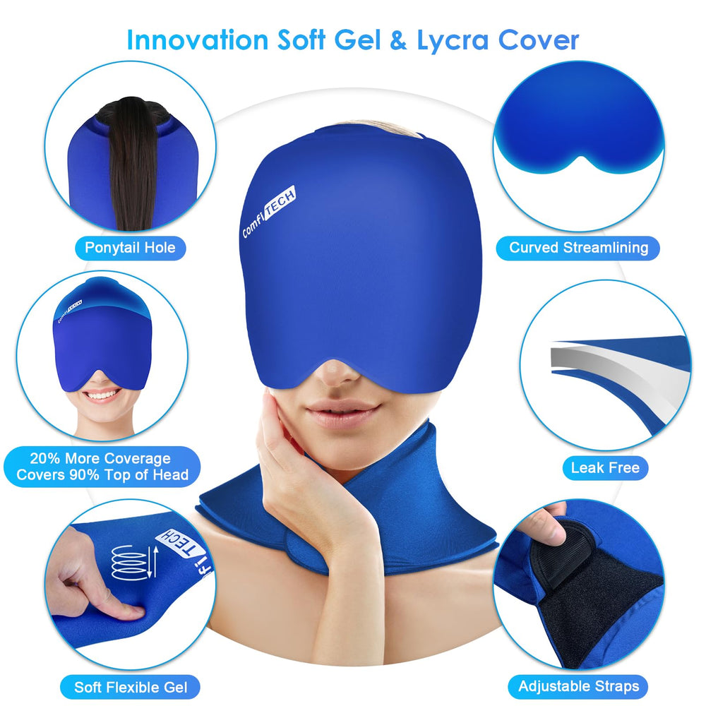 ComfiTECH elastic strap keeps the neck wrap securely in place.