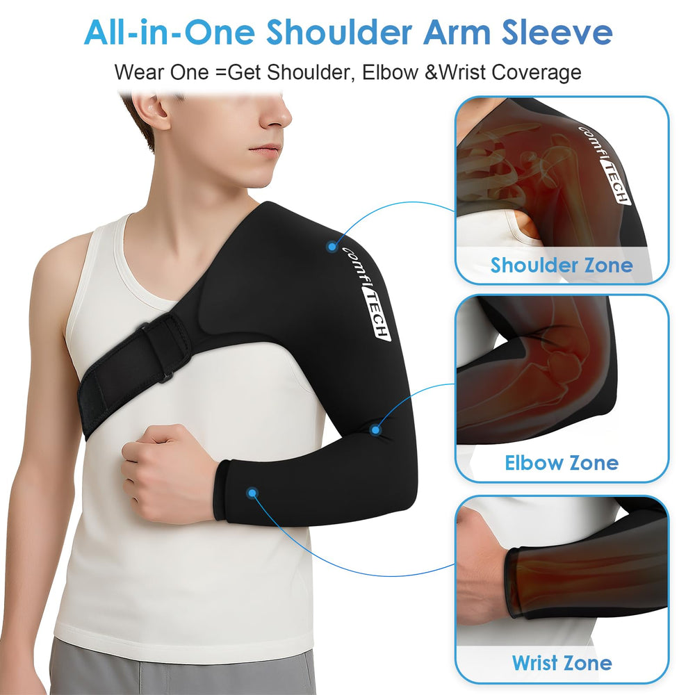 ComfiTECH shoulder-elbow-wrist wrap offers secure fit across arm joints.