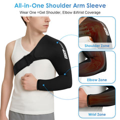 ComfiTECH shoulder-elbow-wrist wrap offers secure fit across arm joints.