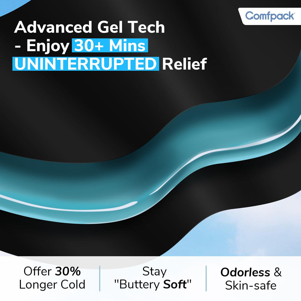 Comfpack headache relief hat uses soft gel for long-lasting comfort.