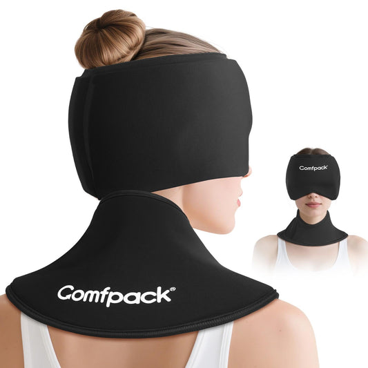 Comfpack migraine relief cap delivers instant cooling for headache relief.