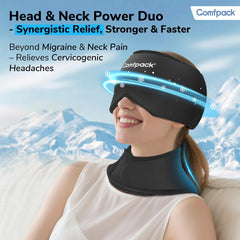 Comfpack neck ice wrap cools the neck and eases tension.