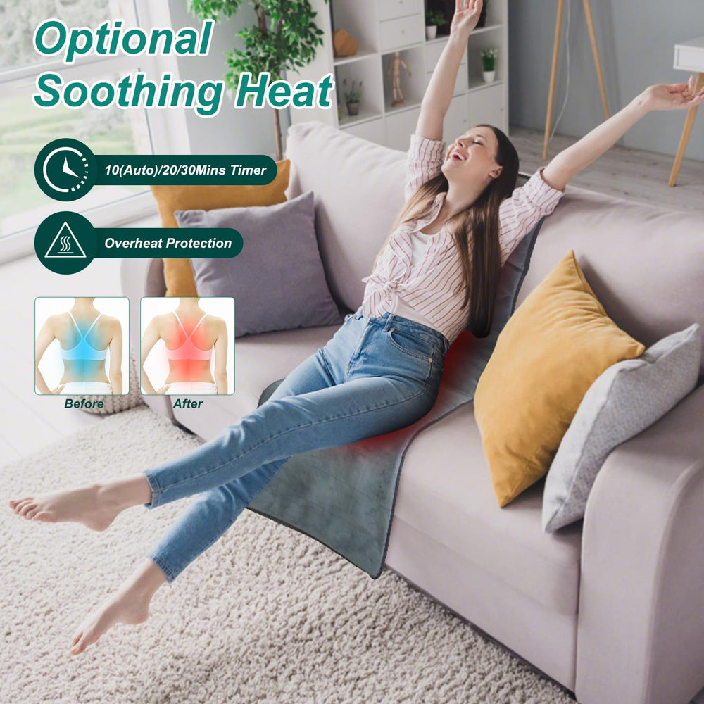 ComfyElect full body massage mat hips and thighs for personalized relief.