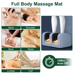 ComfyElect foot massage with 32 nodes for calves and feet relief.