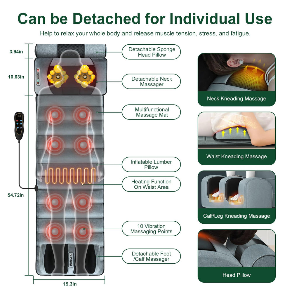 ComfyElect inflatable lumbar pillow supports spine alignment.